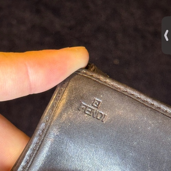 FENDI Brown Mono Canvas Leather Wallet in Authentic Good Used Condition. - Picture 14 of 17